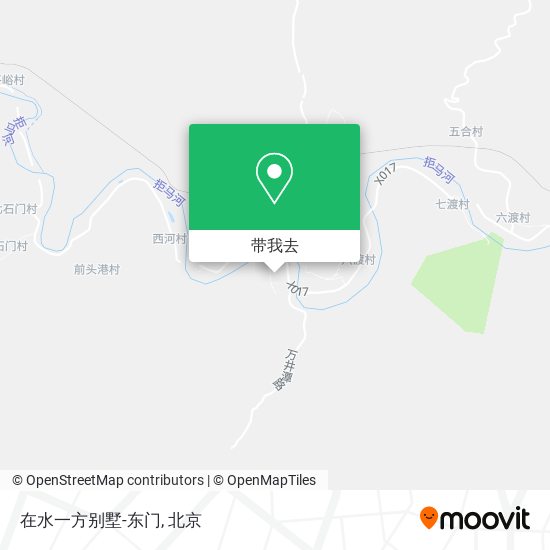 在水一方别墅-东门地图