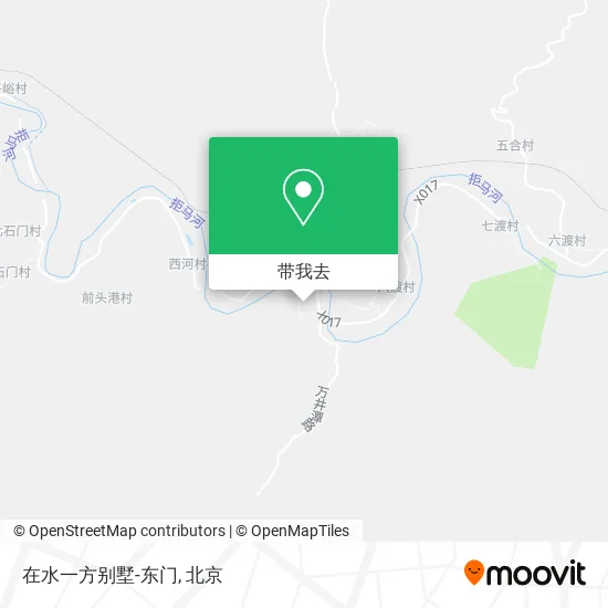 在水一方别墅-东门地图
