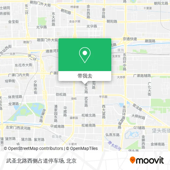 武圣北路西侧占道停车场地图