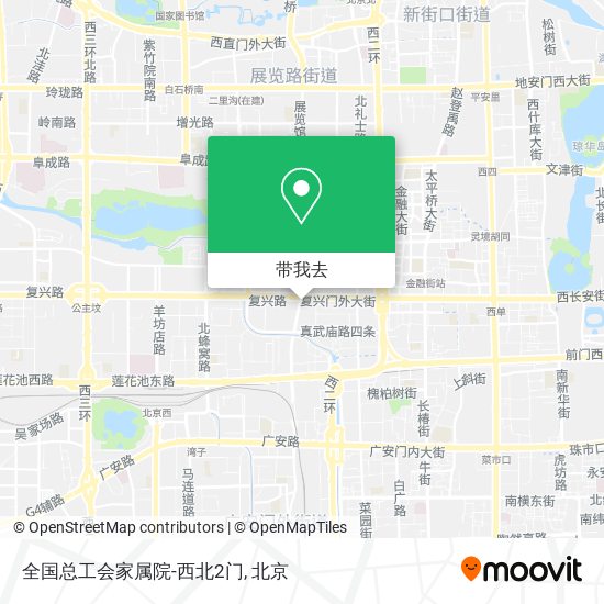 全国总工会家属院-西北2门地图