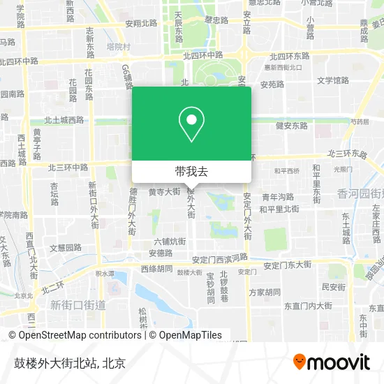 鼓楼外大街北站地图