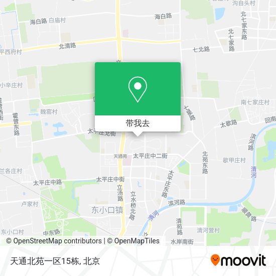 天通北苑一区15栋地图