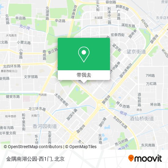 金隅南湖公园-西1门地图