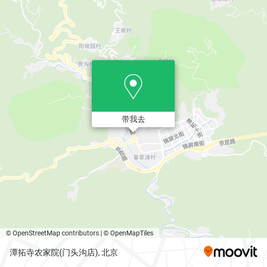 潭拓寺农家院(门头沟店)地图