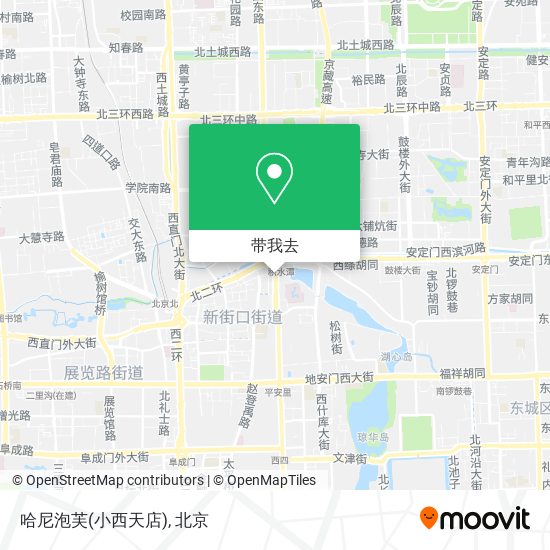 哈尼泡芙(小西天店)地图