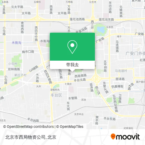 北京市西局物资公司地图