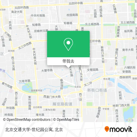 北京交通大学-世纪园公寓地图