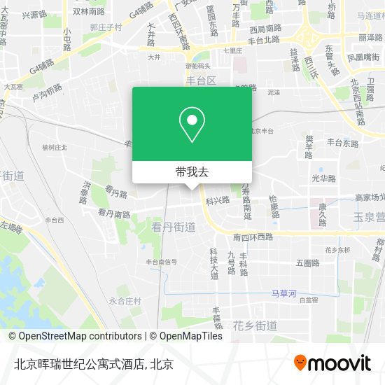 北京晖瑞世纪公寓式酒店地图