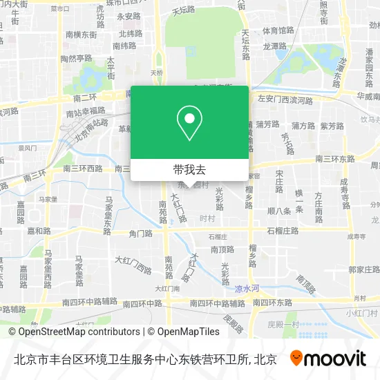 北京市丰台区环境卫生服务中心东铁营环卫所地图
