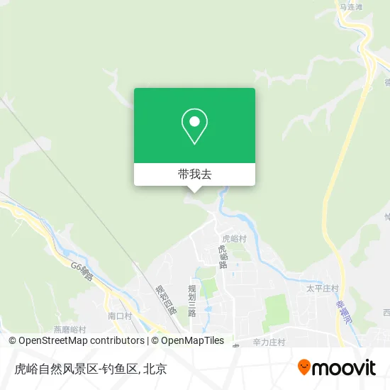 虎峪自然风景区-钓鱼区地图