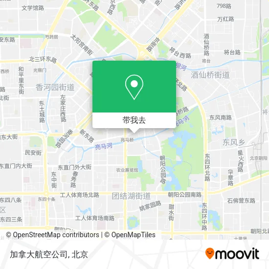 加拿大航空公司地图
