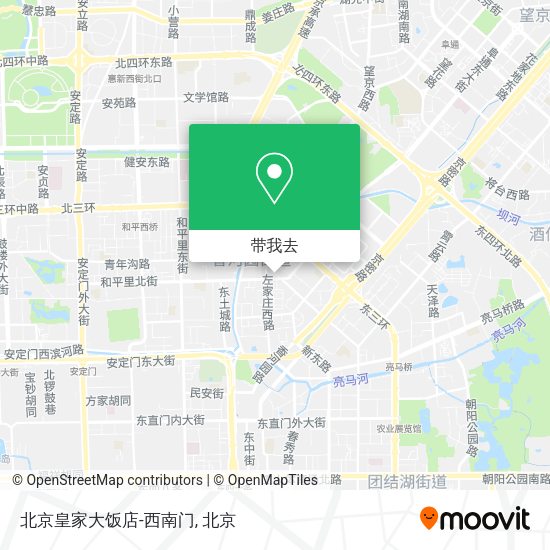 北京皇家大饭店-西南门地图