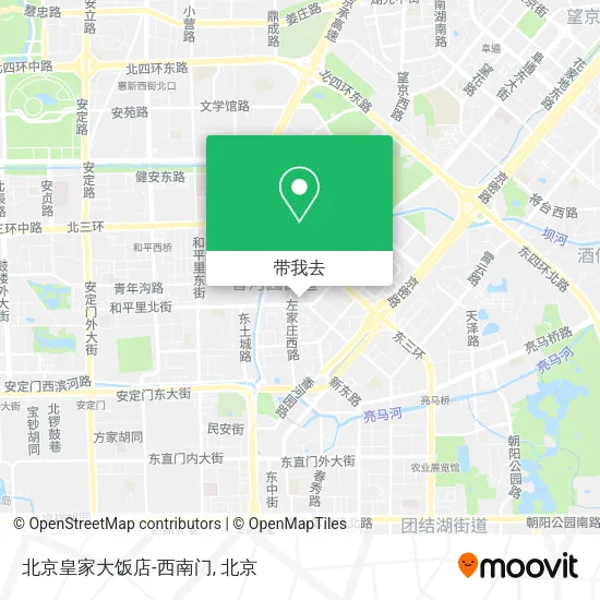 北京皇家大饭店-西南门地图