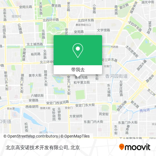 北京高安诺技术开发有限公司地图