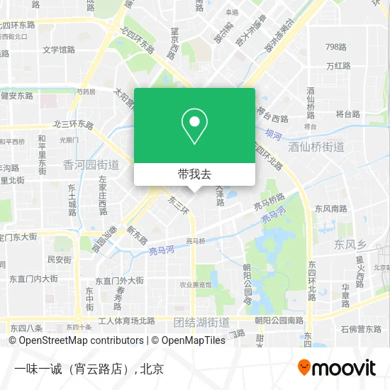 一味一诚（宵云路店）地图
