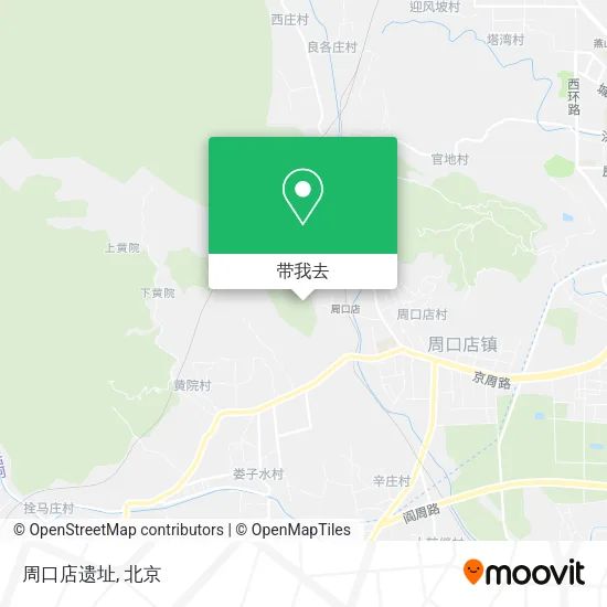 周口店遗址地图