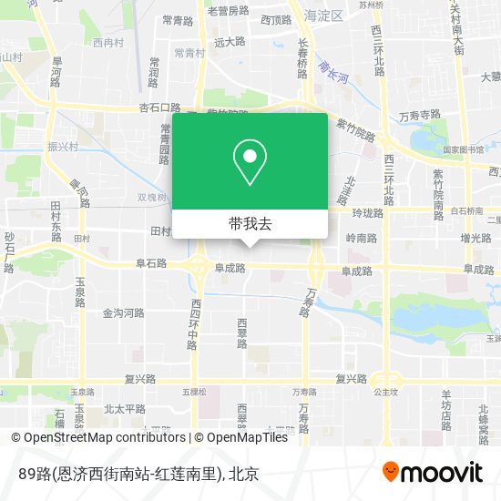 89路(恩济西街南站-红莲南里)地图