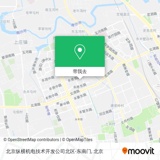 北京纵横机电技术开发公司北区-东南门地图