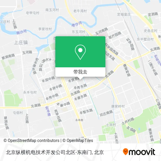 北京纵横机电技术开发公司北区-东南门地图
