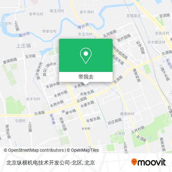 北京纵横机电技术开发公司-北区地图