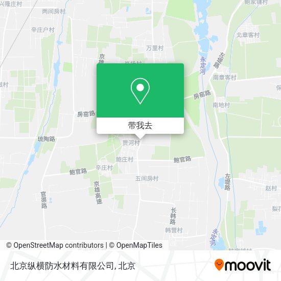 北京纵横防水材料有限公司地图