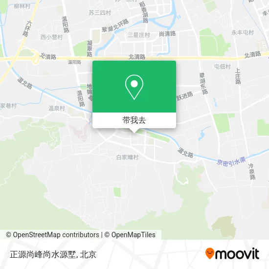 正源尚峰尚水源墅地图