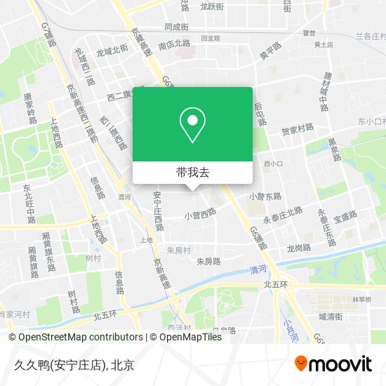 久久鸭(安宁庄店)地图