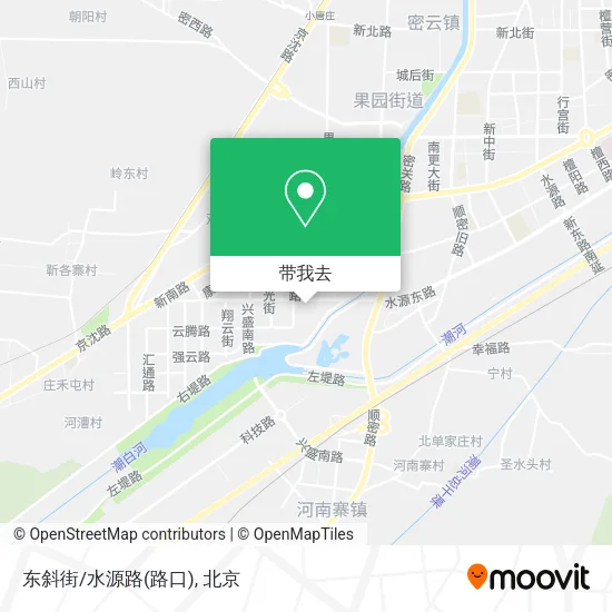 东斜街/水源路(路口)地图