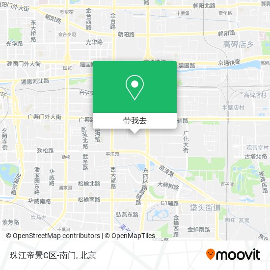 珠江帝景C区-南门地图