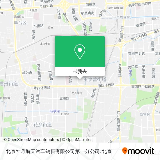 北京牡丹航天汽车销售有限公司第一分公司地图