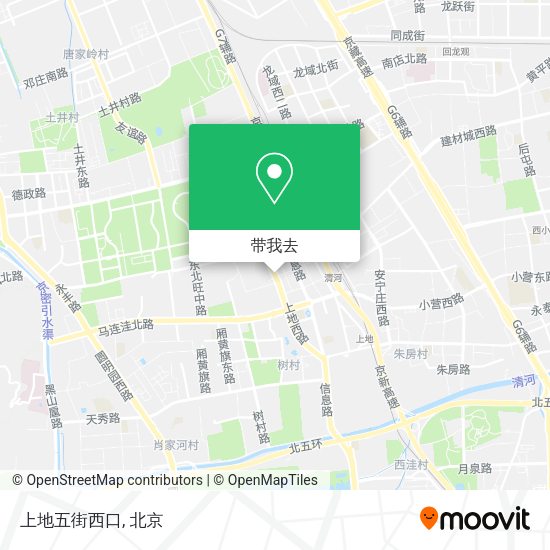 上地五街西口地图