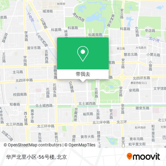 华严北里小区-56号楼地图