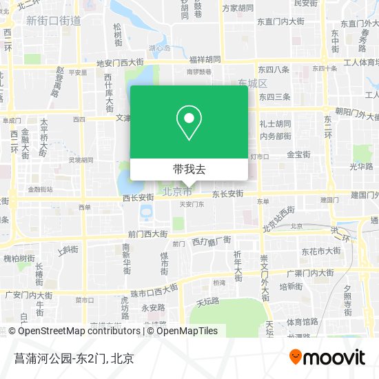 菖蒲河公园-东2门地图