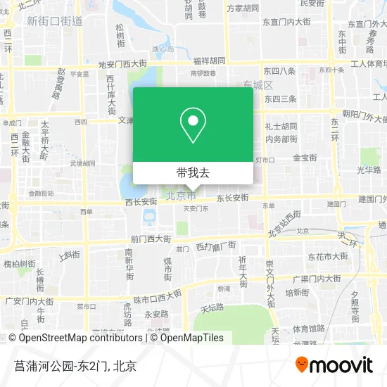 菖蒲河公园-东2门地图