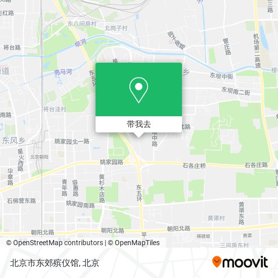 北京市东郊殡仪馆地图