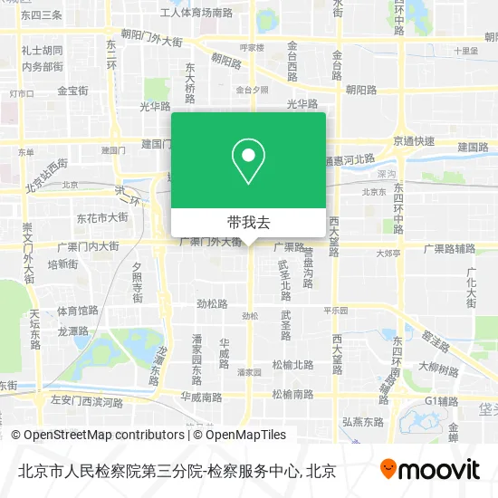 北京市人民检察院第三分院-检察服务中心地图