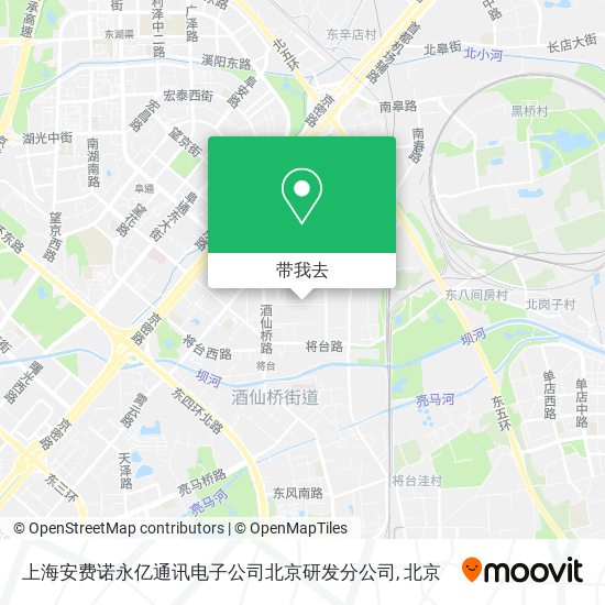 上海安费诺永亿通讯电子公司北京研发分公司地图