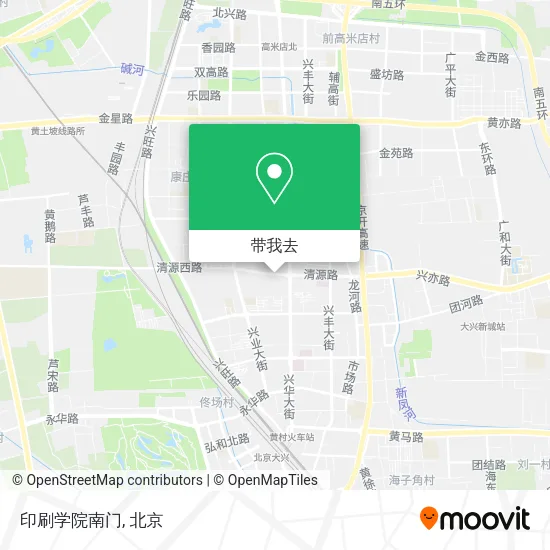 印刷学院南门地图