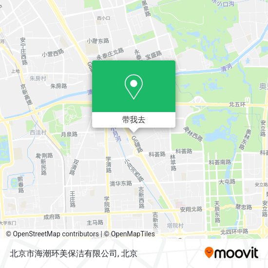北京市海潮环美保洁有限公司地图