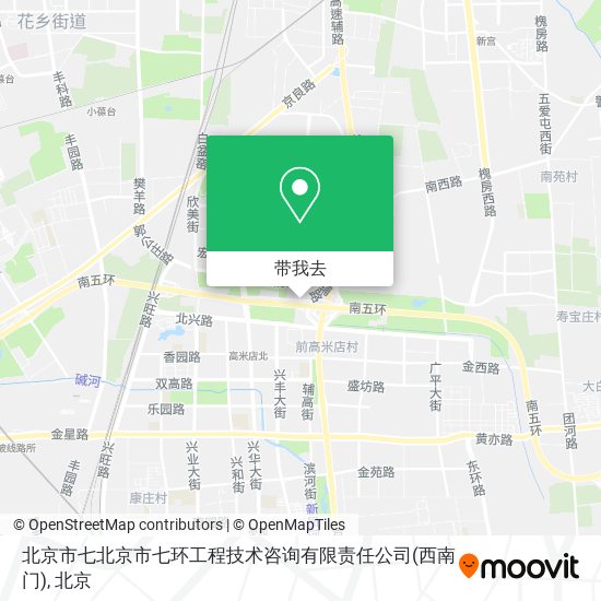 北京市七北京市七环工程技术咨询有限责任公司(西南门)地图