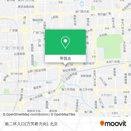 南二环入口(万芳桥方向)地图