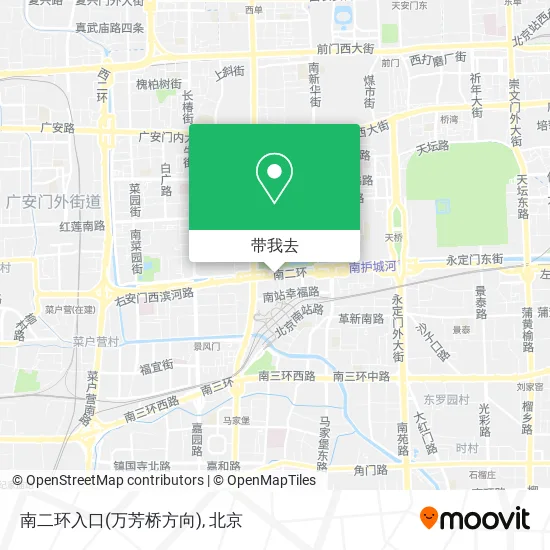 南二环入口(万芳桥方向)地图