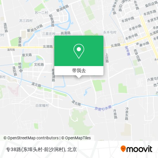 专38路(东埠头村-前沙涧村)地图