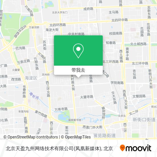 北京天盈九州网络技术有限公司(凤凰新媒体)地图