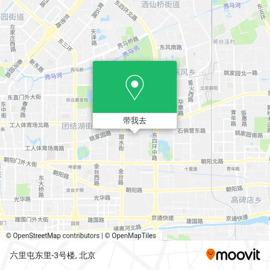 六里屯东里-3号楼地图