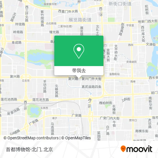 首都博物馆-北门地图