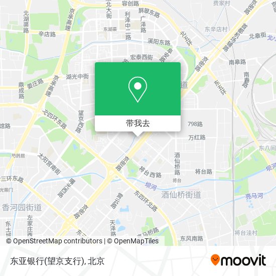 东亚银行(望京支行)地图