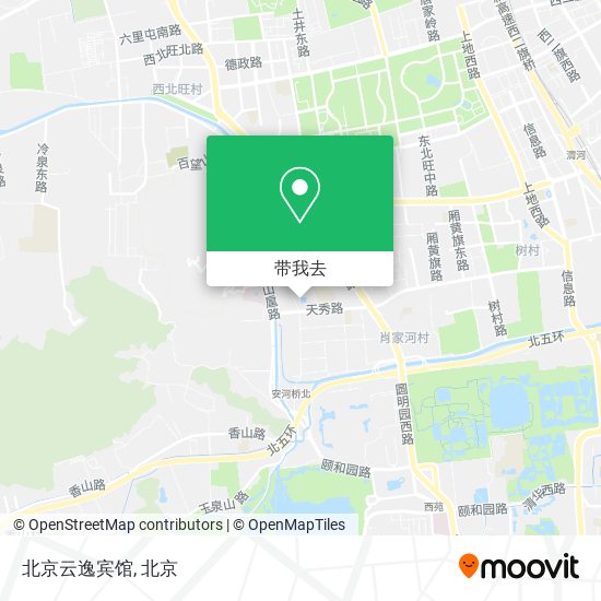 北京云逸宾馆地图