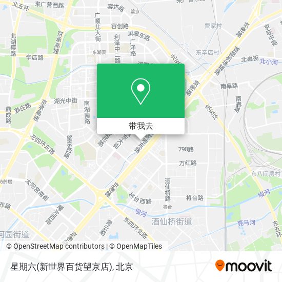 星期六(新世界百货望京店)地图