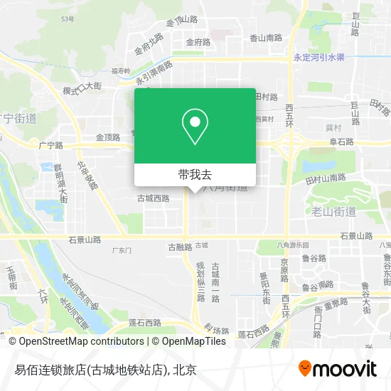 易佰连锁旅店(古城地铁站店)地图